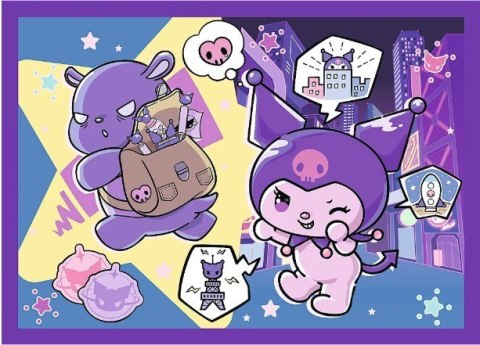 Puzzle 4w1 Dzień Kuromi Hello Kitty Trefl Puzzle 4w1 Dzień Kuromi Hello Kitty Trefl