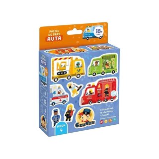 Układanka Puzzle do pary - Auta CzuCzu