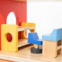 VIGA Drewniany Garaż Remiza Straży Pożarnej Zestaw 14 el Viga Toys