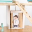 VIGA Drewniany Szpital Z Karetką Winda Zestaw 15 el Viga Toys