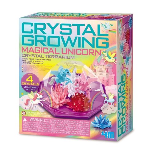 Zestaw edukacyjny Hodowla kryształów - Terrarium jednorożców 4m Zestaw edukacyjny Hodowla kryształów - Terrarium jednorożców 4m