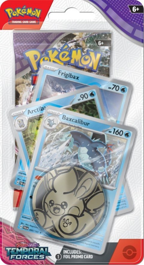 Karty Scarlet & Violet - Temporal Forces - Premium Checklane Blister - Baxcalibur Pokemon TCG Karty Scarlet & Violet - Temporal Forces - Premium Checklane Blister - Baxcalibur Pokemon TCG