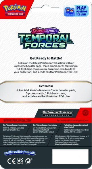 Karty Scarlet & Violet - Temporal Forces - Premium Checklane Blister - Baxcalibur Pokemon TCG