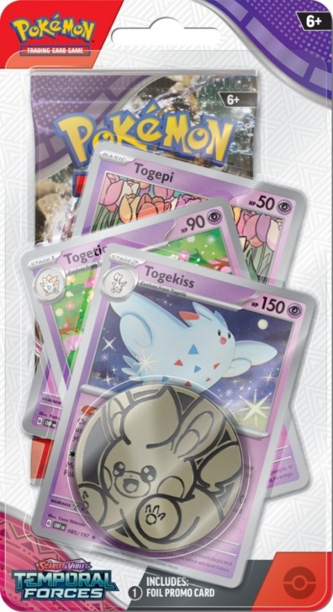Karty Scarlet & Violet - Temporal Forces - Premium Checklane Blister - Togekiss Pokemon TCG Karty Scarlet & Violet - Temporal Forces - Premium Checklane Blister - Togekiss Pokemon TCG