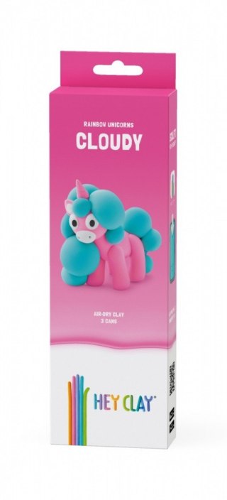 Masa plastyczna Hey Clay Jednorożce 3 pak, Cloudy Tm Toys