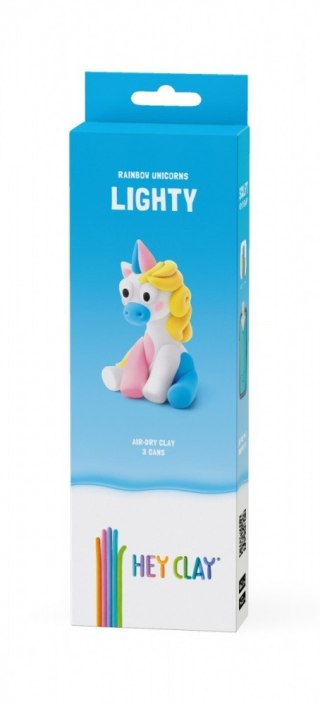 Masa plastyczna Hey Clay Jednorożce 3 pak, Lighty Tm Toys