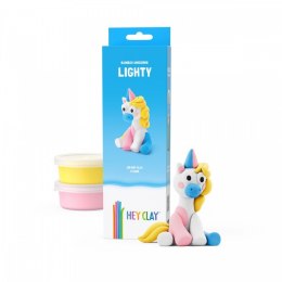 Masa plastyczna Hey Clay Jednorożce 3 pak, Lighty Tm Toys