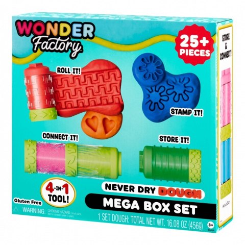 Masa plastyczna Wonder Factory Never Dry Dough Mega Box Set MGA Masa plastyczna Wonder Factory Never Dry Dough Mega Box Set MGA