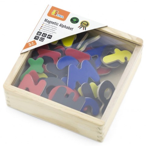 VIGA Drewniane Magnetyczne literki Magnes Uczymy się Pisać Viga Toys VIGA Drewniane Magnetyczne literki Magnes Uczymy się Pisać Viga Toys