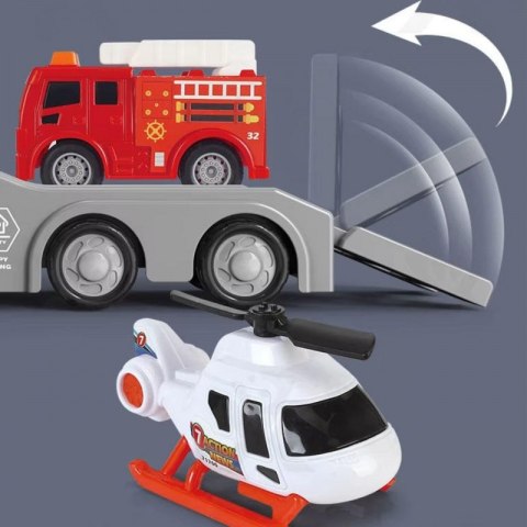 WOOPIE Czerwona Laweta Straży Pożarnej City Truck Efekty Dźwiękowe i Świetlne Woopie