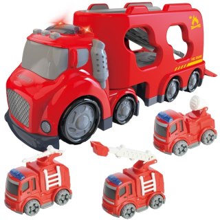 WOOPIE Duża Czerwona Laweta City Truck Efekty Dźwiękowe i Świetlne Woopie