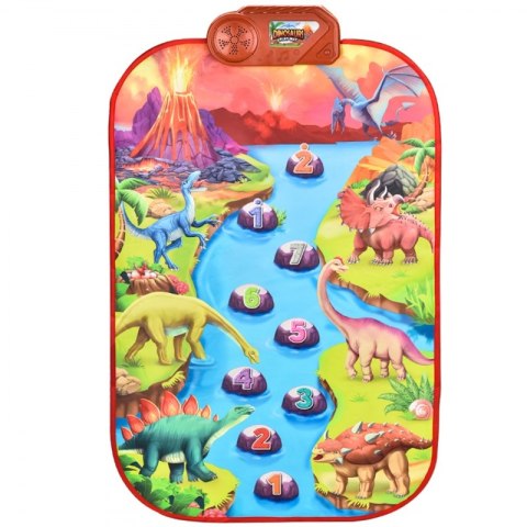 WOOPIE Duża Mata Muzyczna Pianino XL Dinozaury Interaktywna Woopie