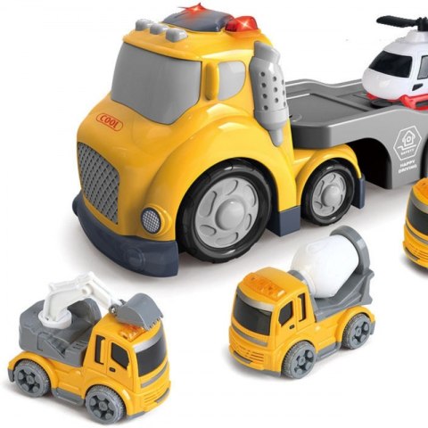 WOOPIE Żółta Laweta City Truck Efekty Dźwiękowe i Świetlne Woopie