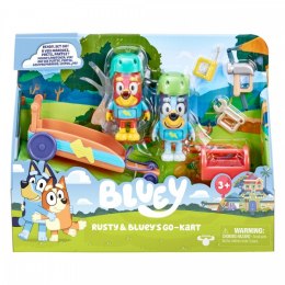 Zestaw figurek Bluey Gokart + 2 figurki piesków Tm Toys