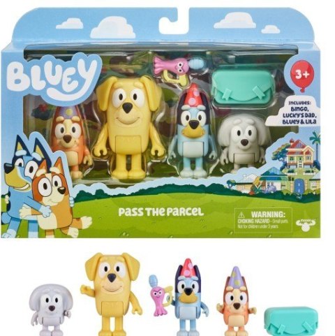 Zestaw figurek Bluey Przesyłka 4-pak Tm Toys Zestaw figurek Bluey Przesyłka 4-pak Tm Toys