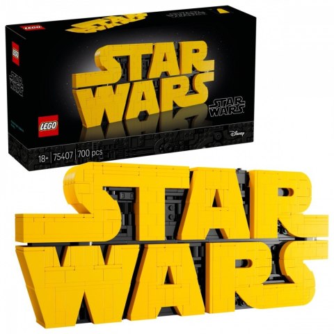 Klocki Star Wars 75407 Logo Star Wars zbudowane z klocków LEGO Klocki Star Wars 75407 Logo Star Wars zbudowane z klocków LEGO