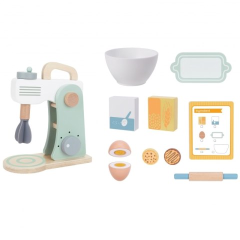 WOOPIE GREEN Drewniany Mikser Kuchenny Blender z Akcesoriami 11 el. Woopie Let's Go Green