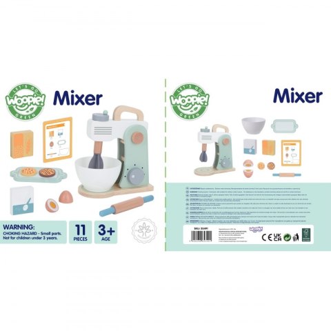 WOOPIE GREEN Drewniany Mikser Kuchenny Blender z Akcesoriami 11 el. Woopie Let's Go Green