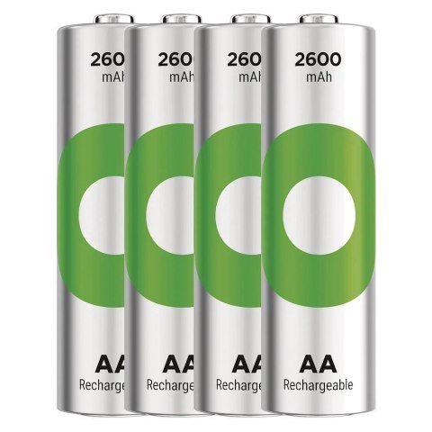 Akumulatorki R6/AA Ni-MH 2600mAh blister 4szt. GP RECYKO GP Battery Akumulatorki R6/AA Ni-MH 2600mAh blister 4szt. GP RECYKO GP Battery