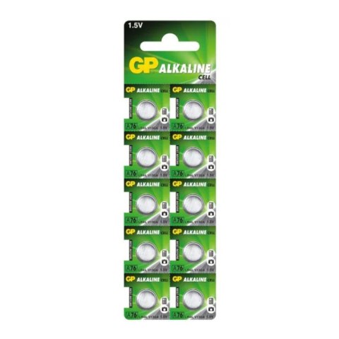 Baterie alkaliczne MINI GP A76/G13/AG13/L1154/LR44/157/V13GA/RW82 blister 10szt. GP Battery Baterie alkaliczne MINI GP A76/G13/AG13/L1154/LR44/157/V13GA/RW82 blister 10szt. GP Battery