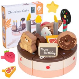 CLASSIC WORLD Drewniany Tort Urodzinowy do Krojenia 19el. Classic World
