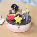 CLASSIC WORLD Drewniany Tort Urodzinowy do Krojenia 19el. Classic World