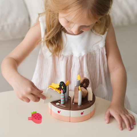 CLASSIC WORLD Drewniany Tort Urodzinowy do Krojenia 19el. Classic World CLASSIC WORLD Drewniany Tort Urodzinowy do Krojenia 19el. Classic World