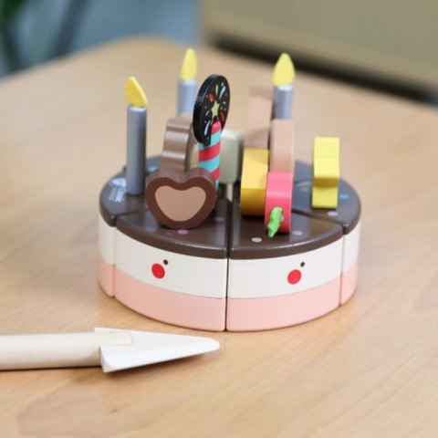 CLASSIC WORLD Drewniany Tort Urodzinowy do Krojenia 19el. Classic World CLASSIC WORLD Drewniany Tort Urodzinowy do Krojenia 19el. Classic World