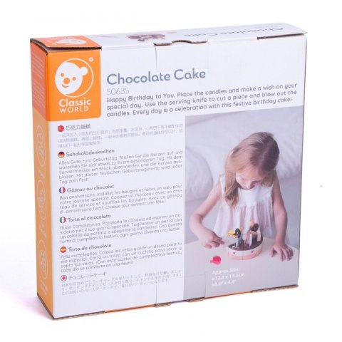 CLASSIC WORLD Drewniany Tort Urodzinowy do Krojenia 19el. Classic World CLASSIC WORLD Drewniany Tort Urodzinowy do Krojenia 19el. Classic World