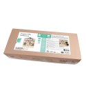CLASSIC WORLD Duży Drewniany Domek dla Lalek 2 Figurki NATURALNE DREWNO 28 el. Classic World