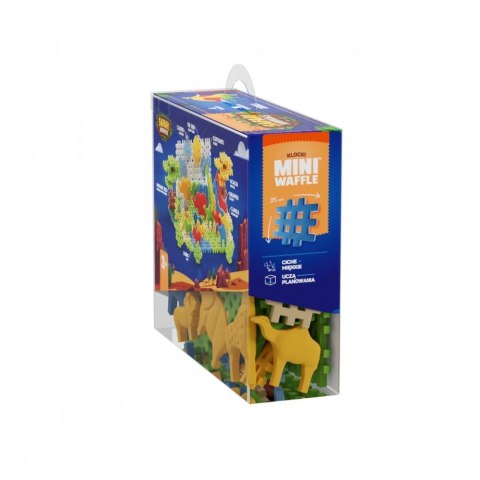 Klocki Mini Waffle - Zwierzęta Safari 100 elementów Marioinex Klocki Mini Waffle - Zwierzęta Safari 100 elementów Marioinex
