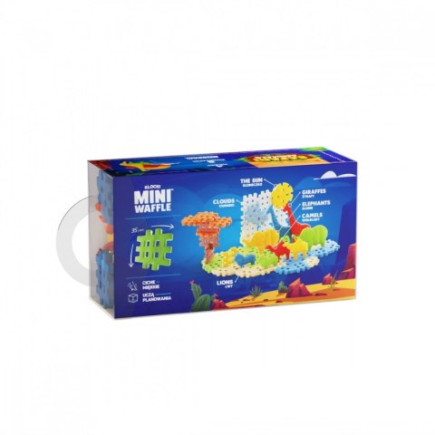 Klocki Mini Waffle - Zwierzęta Safari 50 elementów Marioinex Klocki Mini Waffle - Zwierzęta Safari 50 elementów Marioinex