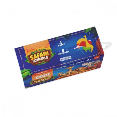 Klocki Mini Waffle - Zwierzęta Safari 50 elementów Marioinex Klocki Mini Waffle - Zwierzęta Safari 50 elementów Marioinex