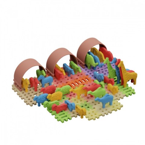 Klocki Waffle Mini - Zwierzęta 62 elementy Marioinex Klocki Waffle Mini - Zwierzęta 62 elementy Marioinex
