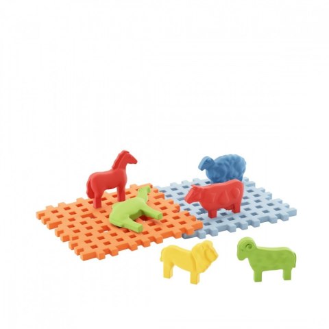 Klocki Waffle Mini - Zwierzęta z podstawą Marioinex Klocki Waffle Mini - Zwierzęta z podstawą Marioinex