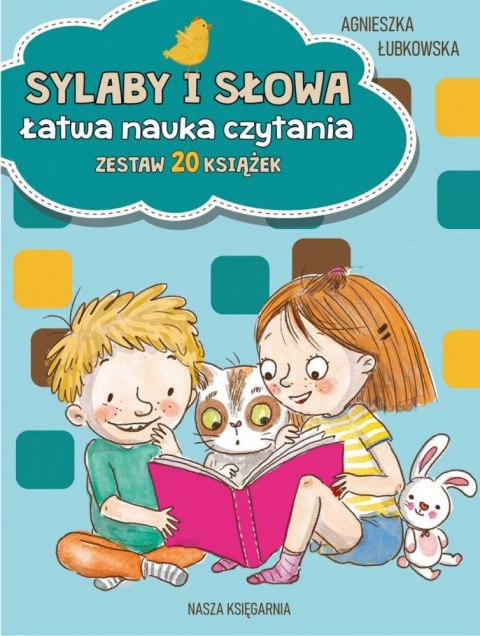 Książeczki Sylaby i słowa. Łatwa nauka czytania - zestaw 20 książek Nasza księgarnia Książeczki Sylaby i słowa. Łatwa nauka czytania - zestaw 20 książek Nasza księgarnia
