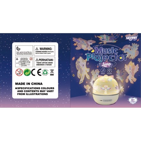 WOOPIE Projektor Gwiazd "Magiczne Sny" - Rzutnik Led 6 Trybów Woopie