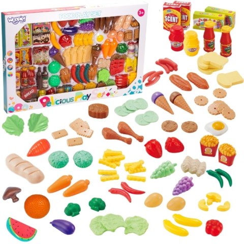WOOPIE Zestaw do Kuchni Sklepu Warzywa Owoce 120el. Woopie WOOPIE Zestaw do Kuchni Sklepu Warzywa Owoce 120el. Woopie