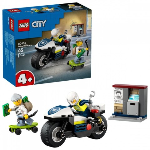 Klocki City 60455 Pościg na motocyklu policyjnym LEGO Klocki City 60455 Pościg na motocyklu policyjnym LEGO