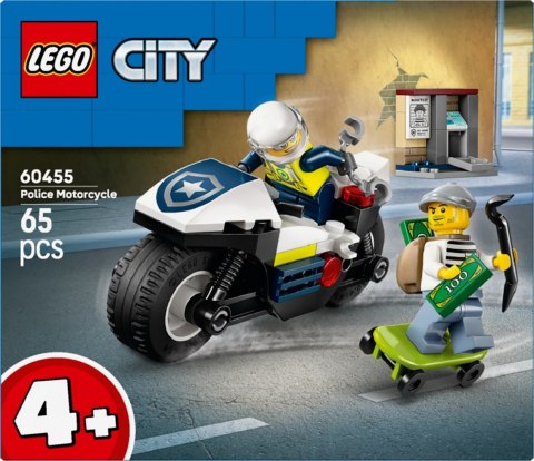 Klocki City 60455 Pościg na motocyklu policyjnym LEGO Klocki City 60455 Pościg na motocyklu policyjnym LEGO