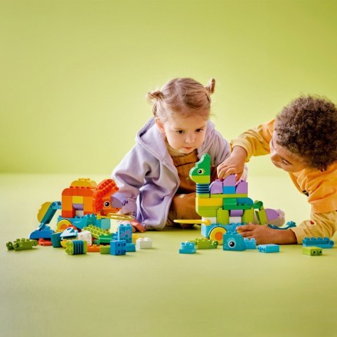 Klocki DUPLO 10451 3 w 1 Dinozaury na kółkach LEGO Klocki DUPLO 10451 3 w 1 Dinozaury na kółkach LEGO