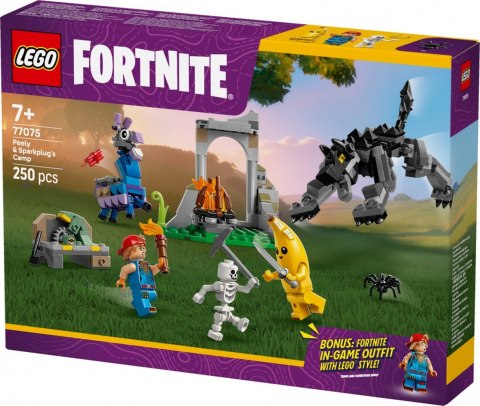 Klocki Fortnite 77075 Skórek i Iskra oraz obóz LEGO
