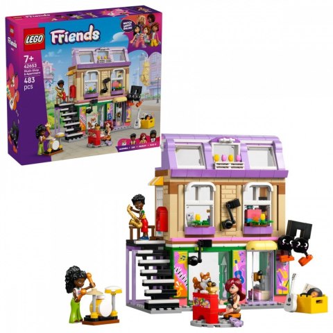 Klocki Friends 42653 Sklep muzyczny i mieszkanie LEGO Klocki Friends 42653 Sklep muzyczny i mieszkanie LEGO