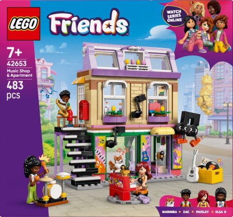 Klocki Friends 42653 Sklep muzyczny i mieszkanie LEGO Klocki Friends 42653 Sklep muzyczny i mieszkanie LEGO