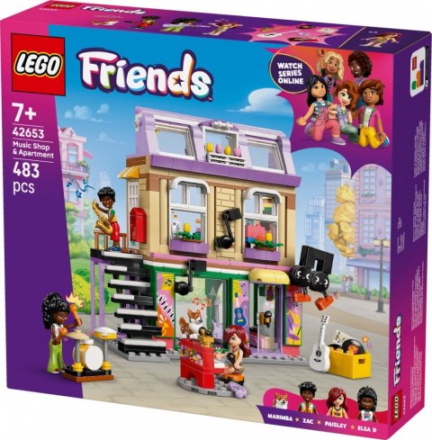 Klocki Friends 42653 Sklep muzyczny i mieszkanie LEGO Klocki Friends 42653 Sklep muzyczny i mieszkanie LEGO
