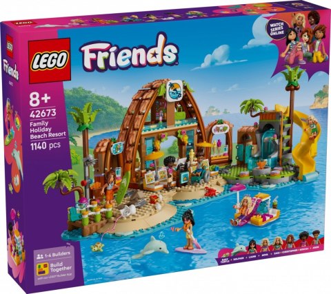 Klocki Friends 42673 Rodzinne wakacje na plaży LEGO Klocki Friends 42673 Rodzinne wakacje na plaży LEGO