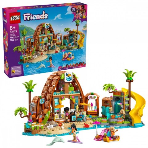 Klocki Friends 42673 Rodzinne wakacje na plaży LEGO Klocki Friends 42673 Rodzinne wakacje na plaży LEGO