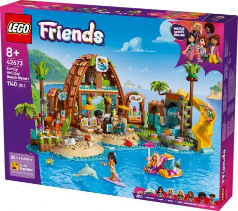 Klocki Friends 42673 Rodzinne wakacje na plaży LEGO Klocki Friends 42673 Rodzinne wakacje na plaży LEGO