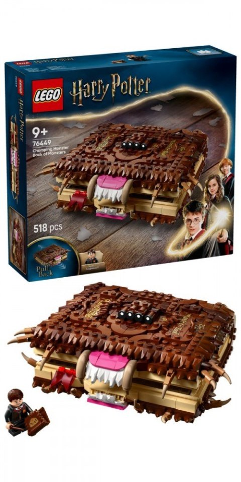 Klocki Harry Potter 76449 Potworna księga potworów z zębami LEGO Klocki Harry Potter 76449 Potworna księga potworów z zębami LEGO