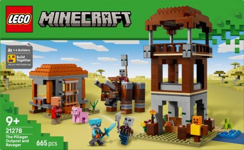 Klocki Minecraft 21278 Kryjówka rozbójników i dewastatorów LEGO Klocki Minecraft 21278 Kryjówka rozbójników i dewastatorów LEGO